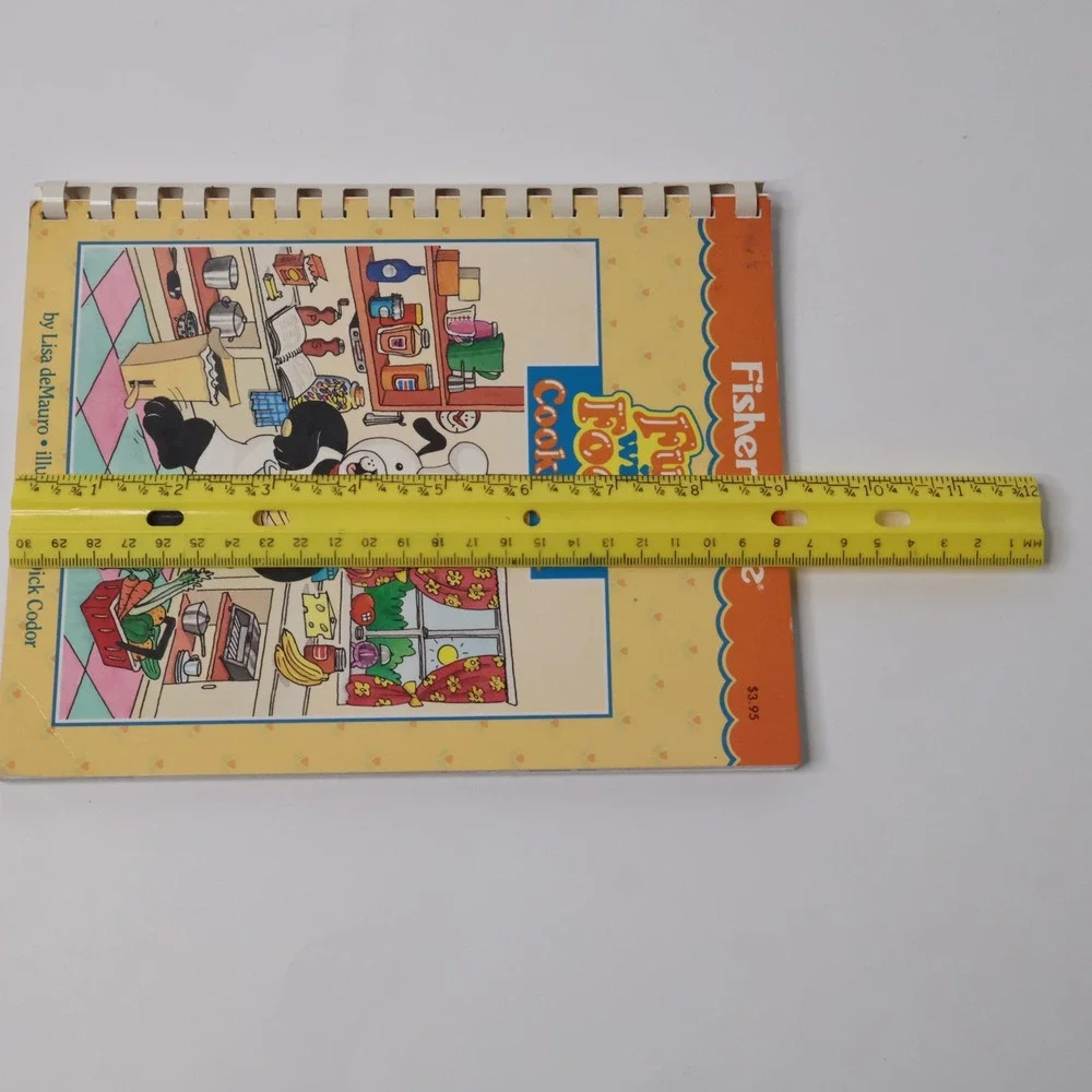 Vintage 1988 Fisher Price Fun with Food Cookbook Kids Retro Spiral‎ Bound 80s